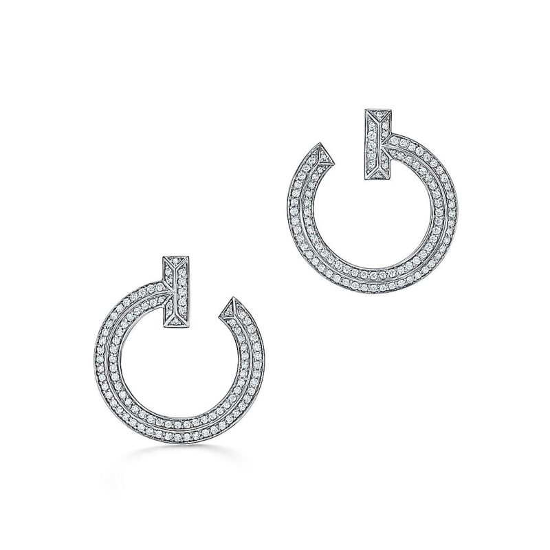 Noble T T1 Open Hoop Earrings
