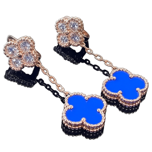 Noble Magic Alhambra Agate Earclips Earrings Jewelry
